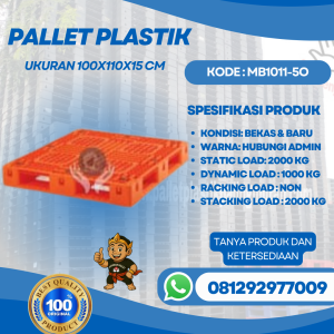 Pallet-Plastik-Baru-Bekas-100x110x15-MB1011-5O