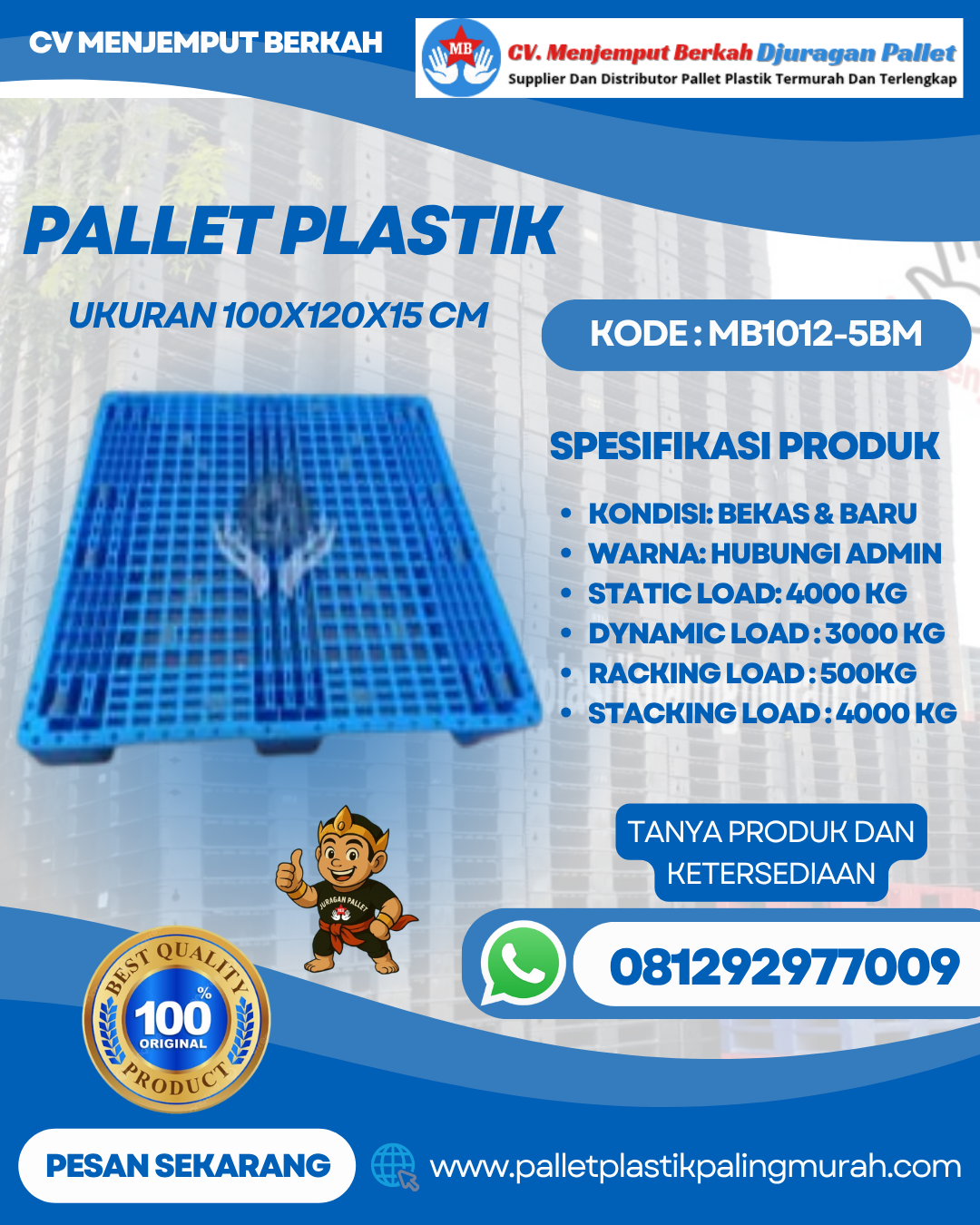 Pallet-Plastik-Baru-Bekas-100x120x15-MB1012-5BM
