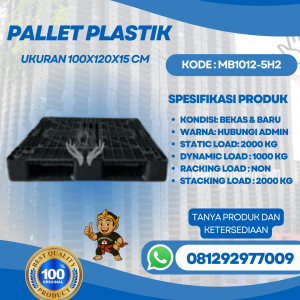 Pallet-Plastik-Baru-Bekas-100x120x15-MB1012-5H2