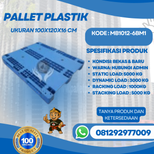 Pallet-Plastik-Baru-Bekas-100x120x16-MB1012-6BM1