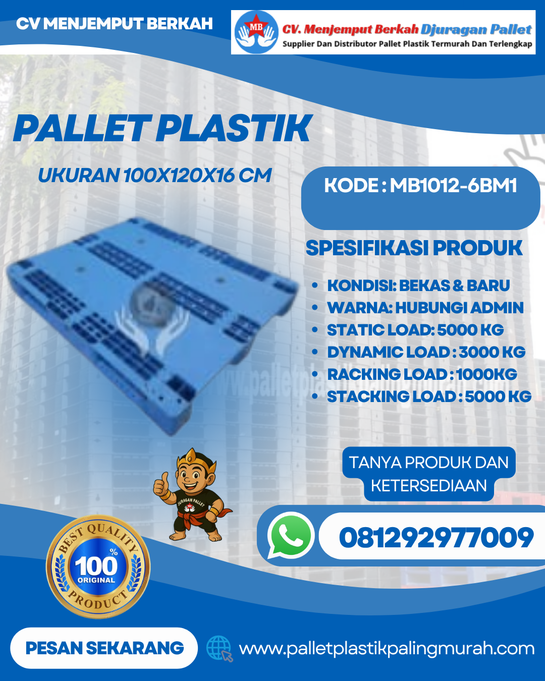 Pallet-Plastik-Baru-Bekas-100x120x16-MB1012-6BM1