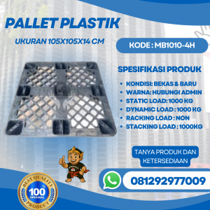 Pallet Plastik Baru & Bekas 105x105x14 [MB1010-4H]