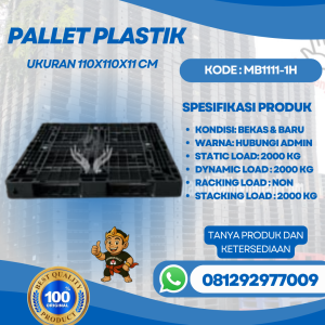 Pallet-Plastik-Baru-Bekas-110x110x11-MB1111-1H
