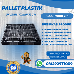 Pallet-Plastik-Baru-Bekas-110x110x12-MB1111-2H1