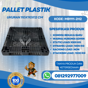 Pallet Plastik Baru & Bekas 110x110x12 [MB1111-2H2]