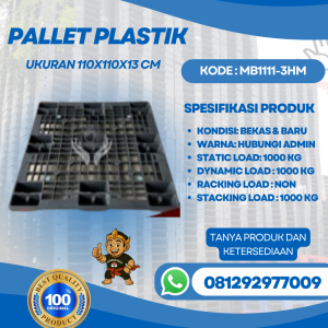 Pallet-Plastik-Baru-Bekas-110x110x13-MB1111-3HM