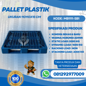 Pallet-Plastik-Baru-Bekas-110x110x15-MB1111-5B1