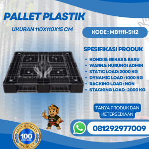 Pallet Plastik Baru & Bekas 110x110x15 [MB1111-5H2]