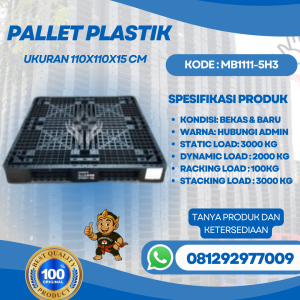 Pallet-Plastik-Baru-Bekas-110x110x15-MB1111-5H3