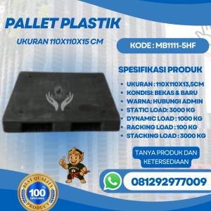 Pallet-Plastik-Baru-Bekas-110x110x15-MB1111-5HF