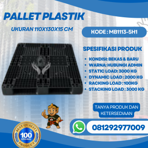 Pallet Plastik Baru & Bekas 110x130x15 [MB1113-5H1]