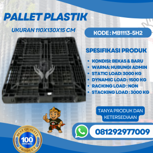 Pallet-Plastik-Baru-Bekas-110x130x15-MB1113-5H2