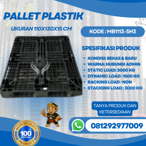 Pallet-Plastik-Baru-Bekas-110x130x15-MB1113-5H3