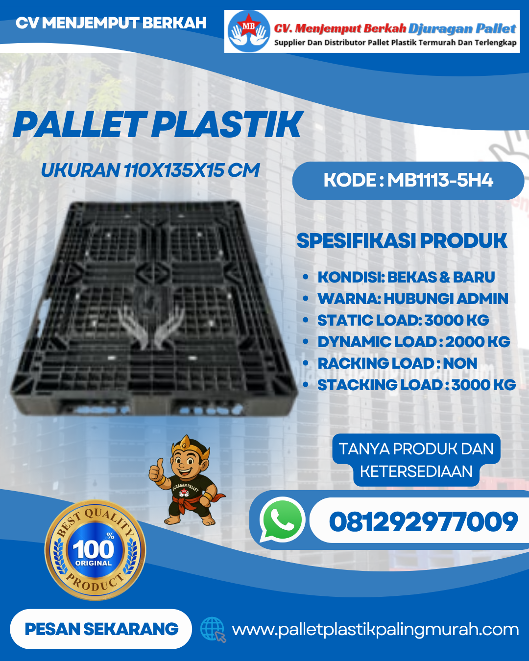 Pallet-Plastik-Baru-Bekas-110x135x15-MB1113-5H4