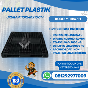 Pallet-Plastik-Baru-Bekas-110x140x10-MB1114-1H
