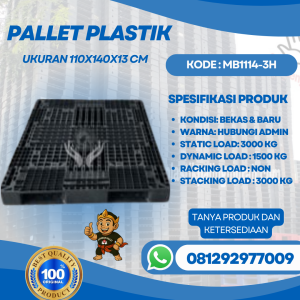 Pallet Plastik Baru & Bekas 110x140x13 [MB1114-3H]