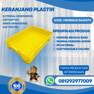 Keranjang Plastik (17) Baru & Bekas MB1 Bread Baskets