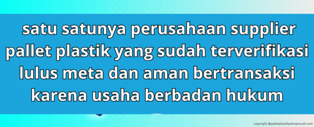 Melalui website www.palletplastikpalingmurah.com, kebutuhan pallet plastik Semarang dapat terpenuhi dengan solusi yang ekonomis, berkualitas, dan sesuai standar industri. Pallet plastik kini menjadi pilihan utama berbagai perusahaan karena keunggulannya dalam hal daya tahan, kebersihan, dan efisiensi biaya jangka panjang.